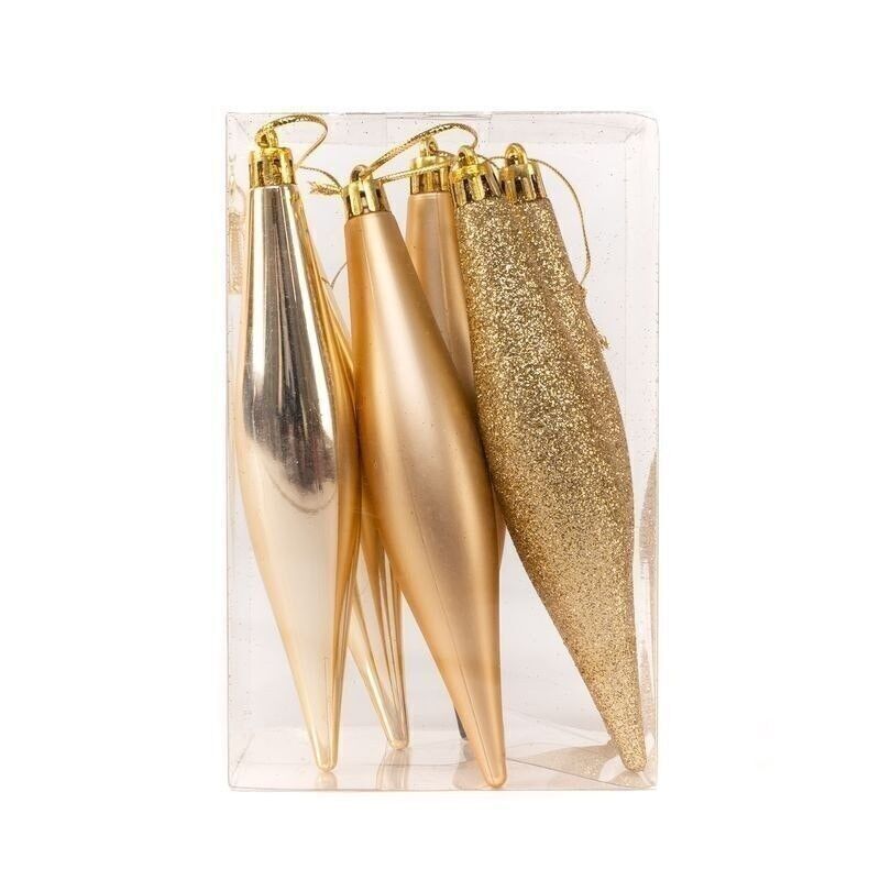 PACK 6 COLGANTES NAVIDAD CHAMPAGNE HH30512260