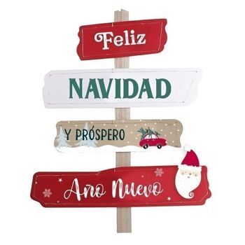 PANNEAU DÉCORATIF LED NAVIDAD 2XCR2032 HH2915304