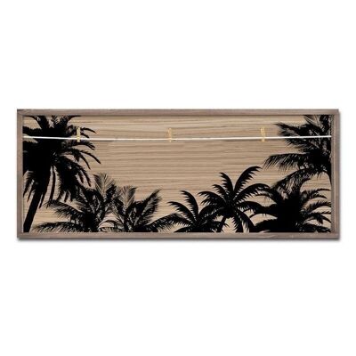 PANEL MADERA CON PINZAS TROPICAL HH2365721