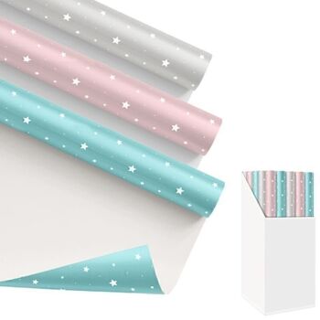 PAPEL REGALO 200X70CM ESTRELLAS 3C HH304105