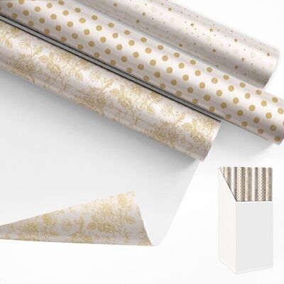 PAPEL REGALO 200X70CM ORO 3M HH304118