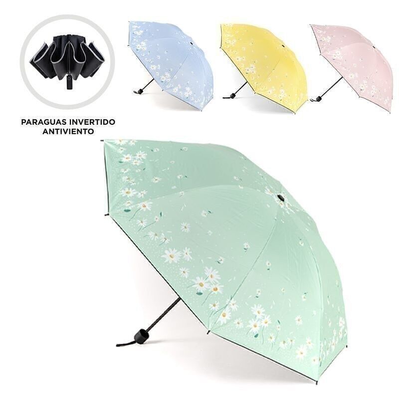 PARAGUAS INVERTIDO PLEGABLE ANITV.FLORES 4M HH3038103