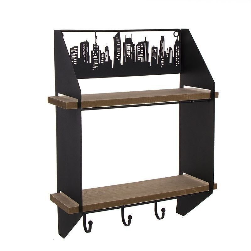 PERCHERO PARED METAL CON 2 ESTANTES SKYLINE HH2836399