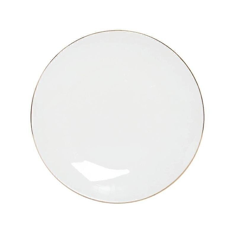 PLATON DE POSTRE PORCELANA CON VIVO DORADO HH30512378