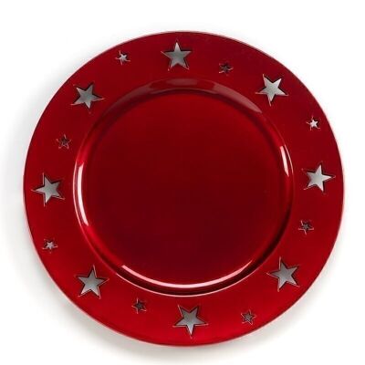 PLATON DECORATIVO TROQUELADO ROJO HH30512215