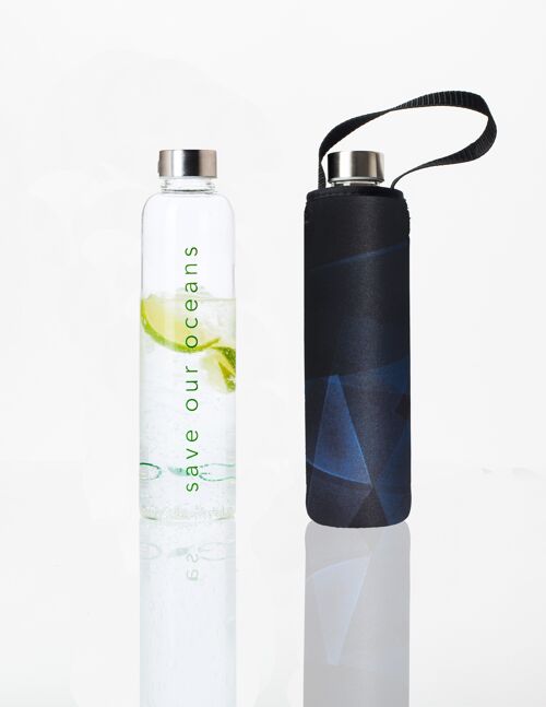 Glass Is Greener Bottle + Carry Cover (Prism Print) - 750 ml
