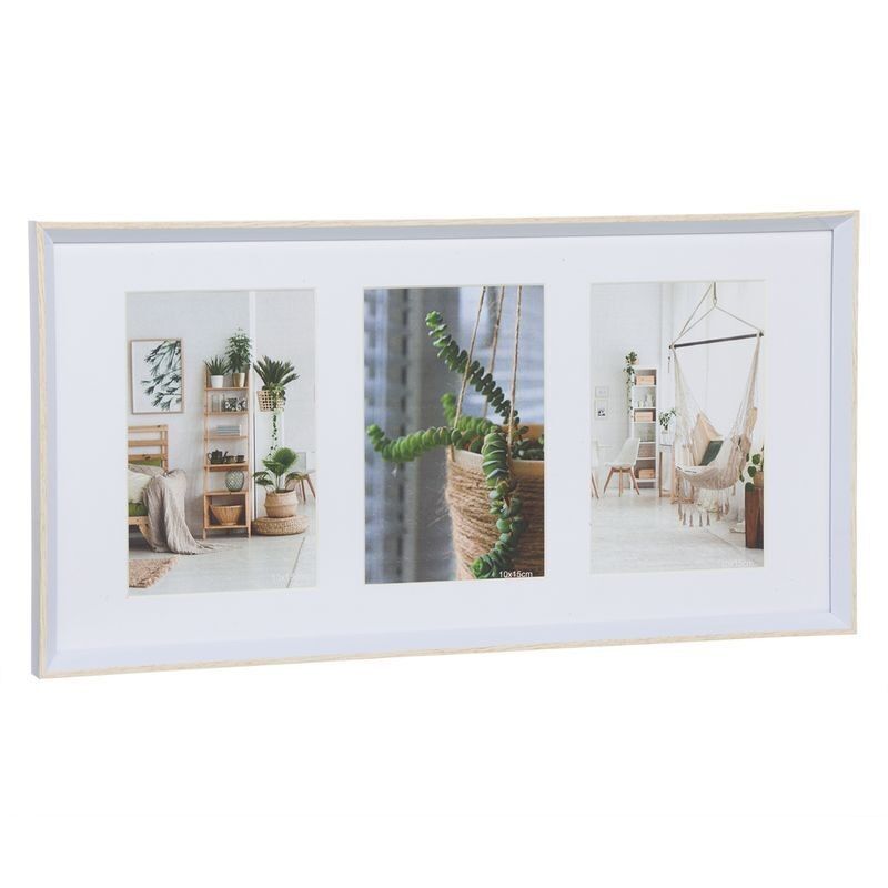PORTAFOTOS TRIPLE 10X15 BLANCO/NATUR. HH2759169