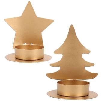 PORTAVELA FORMA NAVIDAD ORO 2M HH2915248