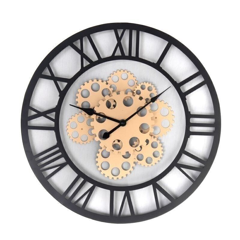 UHR 50CM METALL SCHWARZ ORO HH2365830