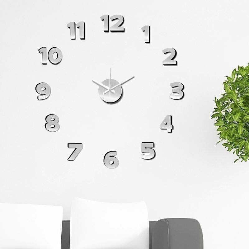 RELOJ ADHESIVO ALUM.PLATA HH260247