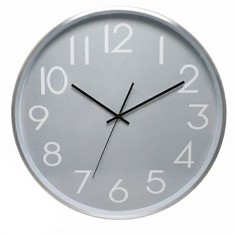 RELOJ ALUM.40CM GRAU HH291040