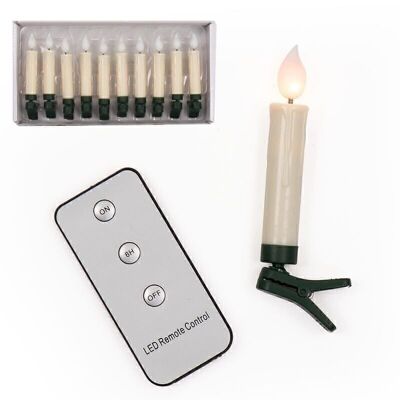 SET 10 VELAS LED CON PINZA 10XAAA HH30512902