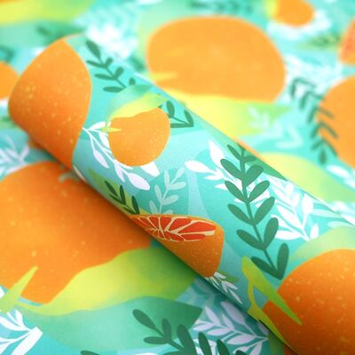 Papel de regalo reciclado Tropicana