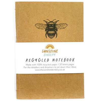 Cuaderno reciclado Bumble Bee A6