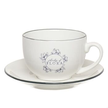 TAZA 450ML CON PLATO NUANCES DE FLORE HH2546141