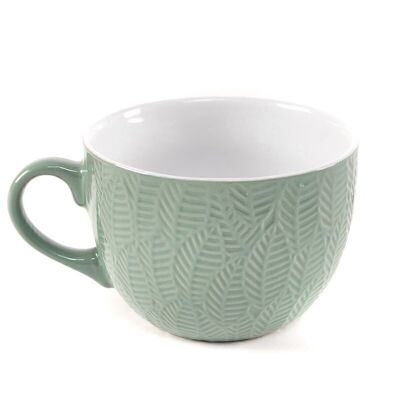 TAZA 550ML HOJAS VERDE HH290227