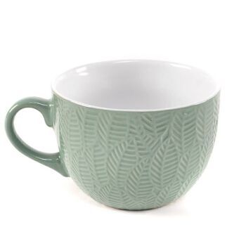 TAZA 550ML HOJAS VERT HH290227