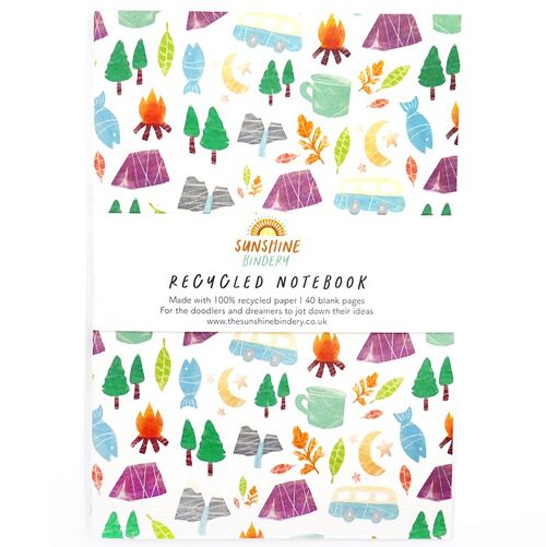 Adventure A5 Recycled Blank Notebook