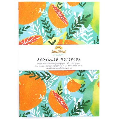 Tropicana A5 Recycled Blank Notebook