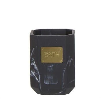 VASO MARMOL NOIR/ORO HH293814