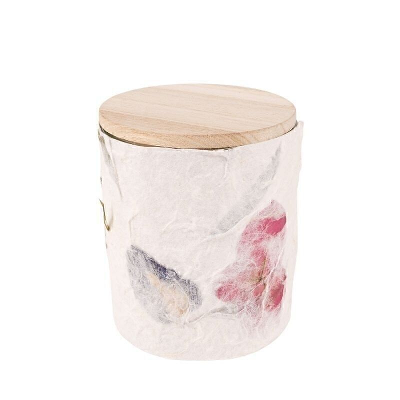 VELA AROMA EN VASO M CON PAPEL DECORADO HH305805