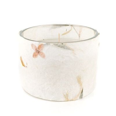 Aromatisches Glas in Vase mit dekoriertem Papier HH305807