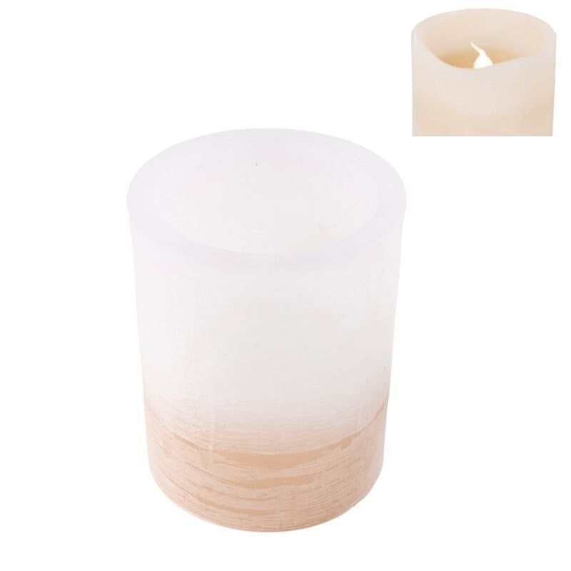 VELA LED M BICOLOR TEMPORIZ.4-8H AMARILLO PASTELL 2XAA HH30511538