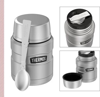 Thermos 470 ml Récipient isotherme en acier inoxydable Stainless King 2