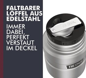 Thermos 470 ml Récipient isotherme en acier inoxydable Stainless King 3
