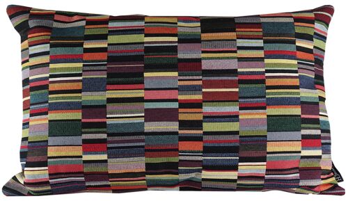 Sierkussen Dark short stripes 019 60x40 cm