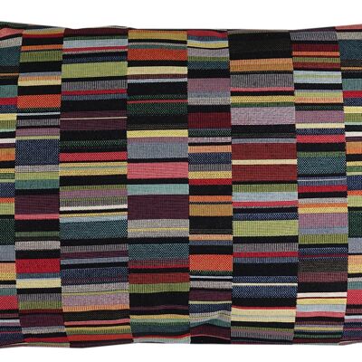 Sierkussen Dark short stripes 019 60x40 cm