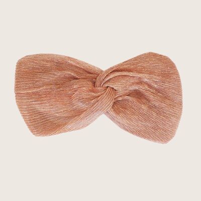 AMBER PLEATED headband / shiny pleated polyester