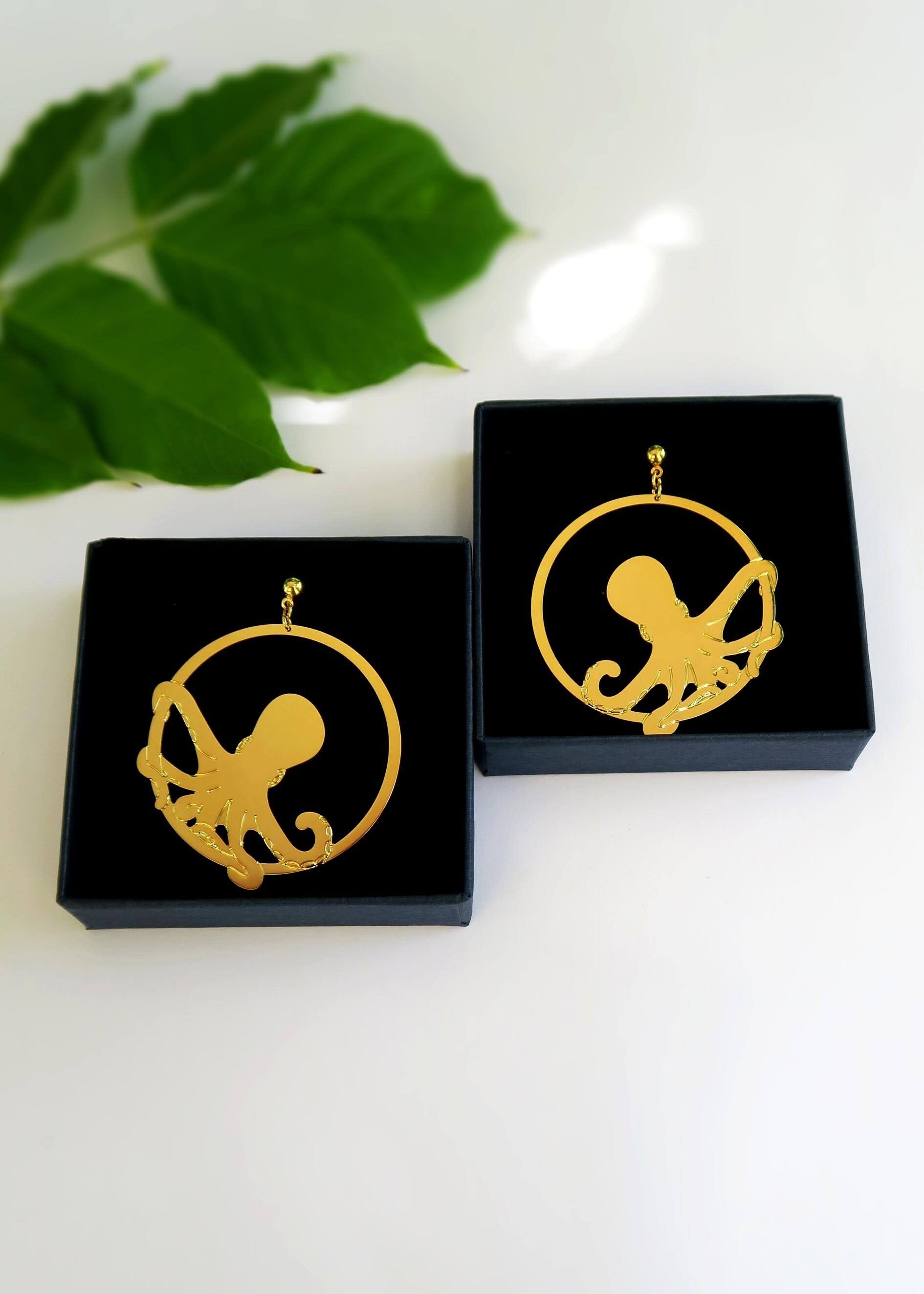 Gioielli Orecchini Cerchio Polpo polpo