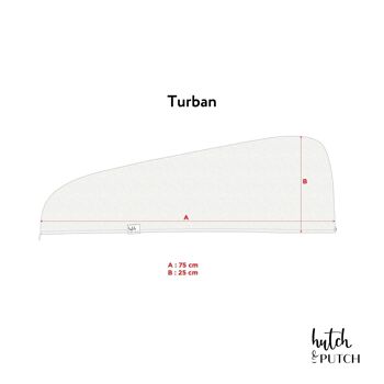 Turban en mousseline • Nature 5