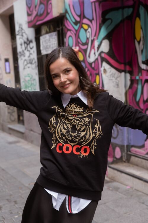 SUDADERA EXOTICA NEGRA