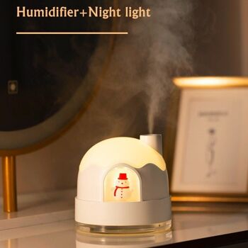 Humidificateur édition hiver/Noël, décor, chargement USB, 350 ml 4