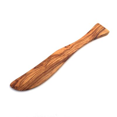 Cuchillo para mantequilla hecho a mano en madera de olivo