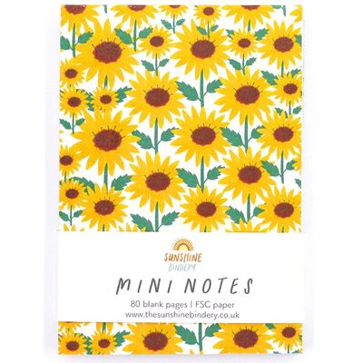 Sunflower Mini Notes A7 Notizblock