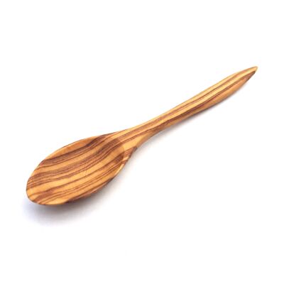 Cucchiaio in filigrana 12 cm fatto a mano in legno d'ulivo