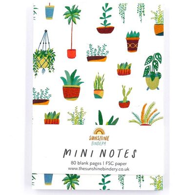 Bloc-notes A7 Mini Notes de plantes d'intérieur
