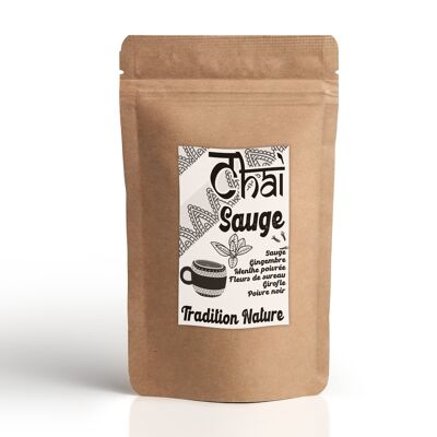 Chai Sauge 100g | Infusion tchai sans théine sans cannelle