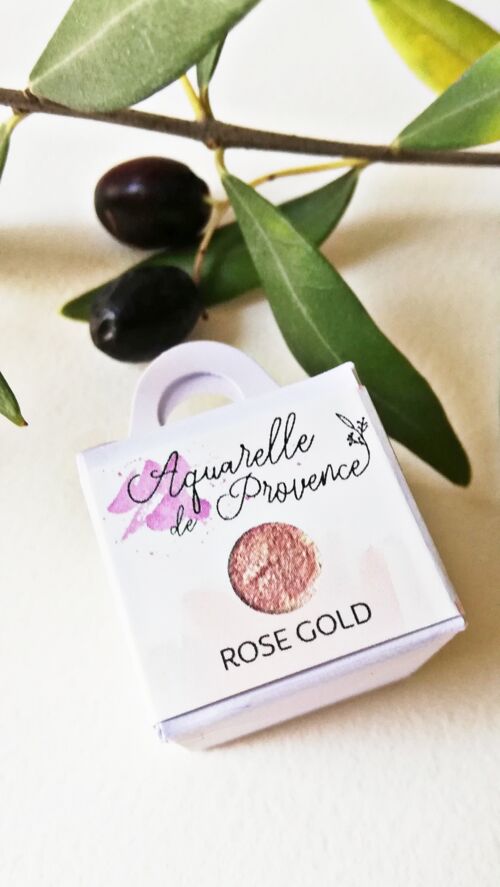 peinture Aquarelle extra-fine végane  irisée ROSE GOLD