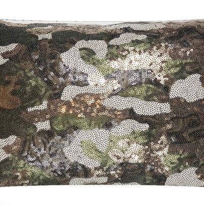 Cushion - decorative cushion sparkling camouflage 431 50x30 cm
