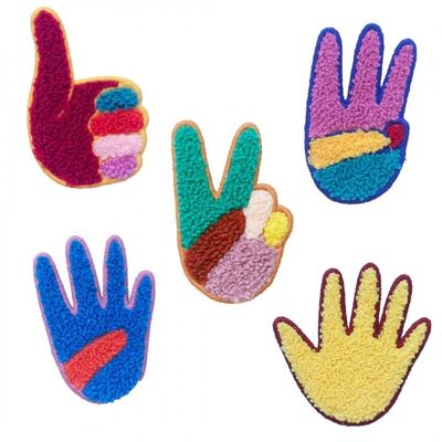 Set of 5 iron-on patches