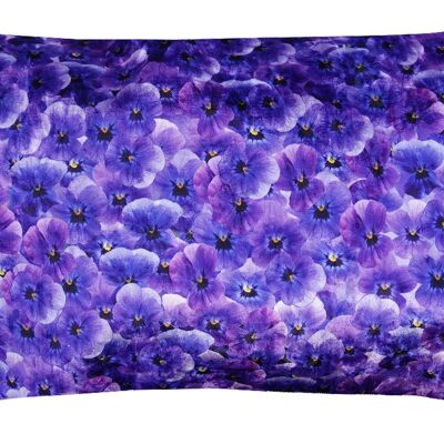 Coussin déco - coussin violettes 435 50x30 cm