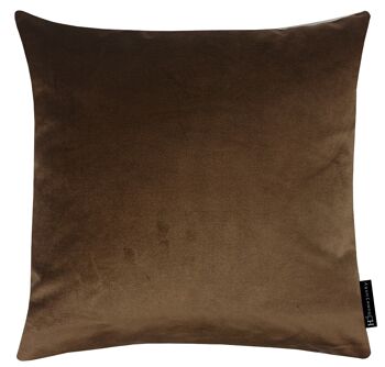 Coussin déco - coussin velours chocolat 439 45x45 cm 1