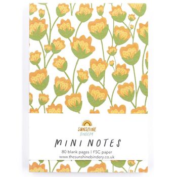 Bloc-notes A7 Mini Notes Florales de Printemps