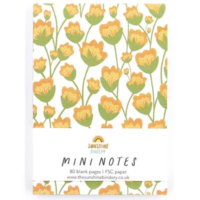 Blocco note A7 Mini Notes con fiori primaverili
