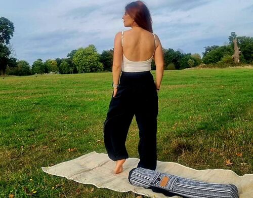 Cotton Baggy Yoga Pants, Harem Pants Women, High Waist Pants, Hippie Pants, Yoga Trousers, Hippy Baggy Pants, Boho Pants, Casual Pants,UK (Black Colour)