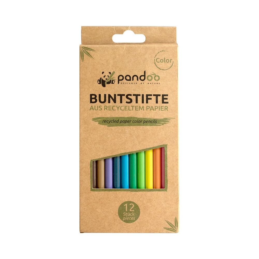 Colored pencils made from recycled newspaper | 24 x 12 pieces